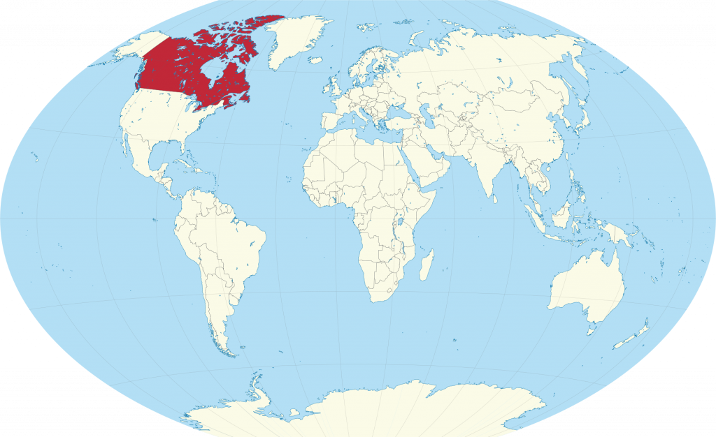Canada location map