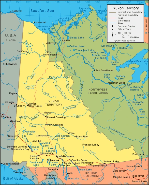 Yukon's map