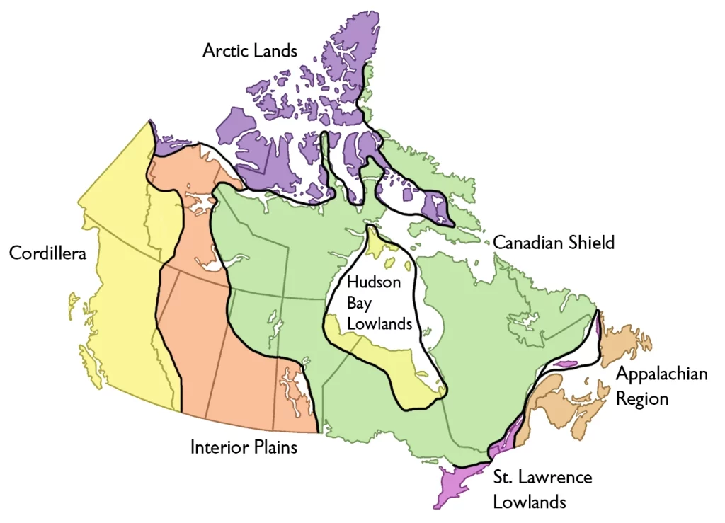 Canada's 7 geographic regions